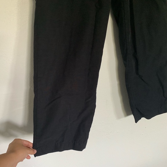 Aritzia The Group Babaton Jimmy Pants Black Lyocell Blend Drawstring Medium - Picture 8 of 8